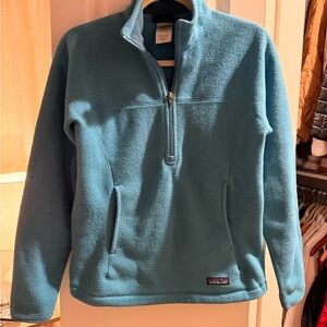 Patagonia Light Teal Fleece Sweatshirt
